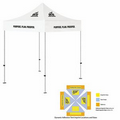 5' x 5' White Rigid Pop-Up Tent Kit, Full-Color, Dynamic Adhesion (5 Locations)
